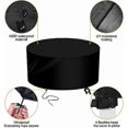 thumbnail image 3 of Round Garden Table Cover 128 X 71CM, Waterproof Garden Furniture Cover, 420D, 3 of 5
