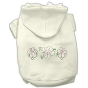 Pet, Dog Cat Hoodie Rhinestone, "Tropical Flower"