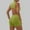 Green, variant on Caywon Women Solid Color Zipper Front U Back Yoga Inspired Short Jumpsuit One Piece Romper Comfortable Stretchy Fabric for Fitness Activities Army Green M