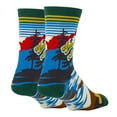 thumbnail image 2 of OoohYeah Men's Funny Colorful Crew Socks, Novelty Cotton Socks, Smokey Mountain, One Size, 2 of 3