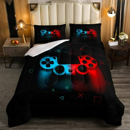 WEIS Gaming Comforter Set Twin Size for Boys Kids Game Room Decor Video ...