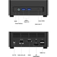 thumbnail image 5 of MINISFORUM UM690L Slim Mini PC AMD Ryzen 9 6900HX 32GB RAM+1TB SSD, HDMI/DP/USB4 Outputs, 2.5G LAN, 5 of 6