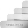 thumbnail image 7 of Clear Flexible Plastic Cutting Board Mats Set, Frosted Kitchen 17.5 x 12 Inches, Set of 7, 7 of 7