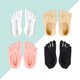 thumbnail image 3 of 4 pares de calcetines transpirables antideslizantes de 5 dedos que previenen callos y ampollas, ideales para mujeres y niñas (rosa, negro, blanco, color piel)., 3 of 4