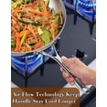 thumbnail image 4 of Cooks Standard Stainless Steel Frying Pan with Lid, 8-Inch Multi-Ply Clad Wok Stir Fry Pan, Kitchen Skillet, Silver, 4 of 8