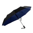 thumbnail image 2 of Paraguas plegable impermeable a prueba de viento, para viajes, negocios, apertura automática, paraguas grandes para lluvia, color azul, 2 of 8