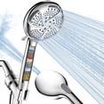 thumbnail image 1 of FEELSO Cabezal de Regadera de Alta Presión con Cabezal de Regadera de Mano, 7 Cabezales de Regadera con Filtros para Agua Dura, Boquillas Anti-obstrucción, 1 of 9