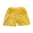 thumbnail image 4 of CPNG Boys Girls Sequin Outfits Sleeveless Waistcoat Shorts Hip-hop Jazz Dance Stage Performance Costume Vest Tops and Shorts Set(Gold,11-12 Years), 4 of 6