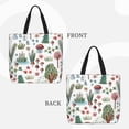 thumbnail image 3 of Kll Frog And Forest Plants Pattern Aesthetic Tote Bag For Women Beach Bag Shopping Bags Shoulder Bag Reusable Grocery Bags, 3 of 8
