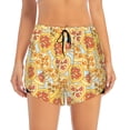 thumbnail image 4 of Lsque Cute Pizza In Various Printed Women's Running Shorts with Liner Pockets,Elastic Quick Dry Workout Athletic Gym Yoga Shorts,Womens High Waist Shorts-Small, 4 of 9