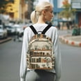 thumbnail image 7 of FORMRS Mini Backpack Purse for Women Quilted Travel Daypack Casual Shoulder Bag, Shelf Plants, 7 of 7