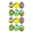 thumbnail image 2 of Easter Egg Toys, 3 in Printed Shells, Easter Basket Stuffers for Kids, Tactile Sensory Play, Colorful Party Decorations, Assorted Designs, 12 Pc, 2 of 8