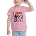 thumbnail image 3 of I Love My Naps But I Stay Woke Cute Toddler T Shirts for Boys Girls (Pink, Youth XL), 3 of 5
