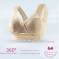 thumbnail image 4 of Sujetador sin aro de encaje sin costuras de talla grande, ropa interior sexy para mujer, sujetador fino de belleza, 4 of 5