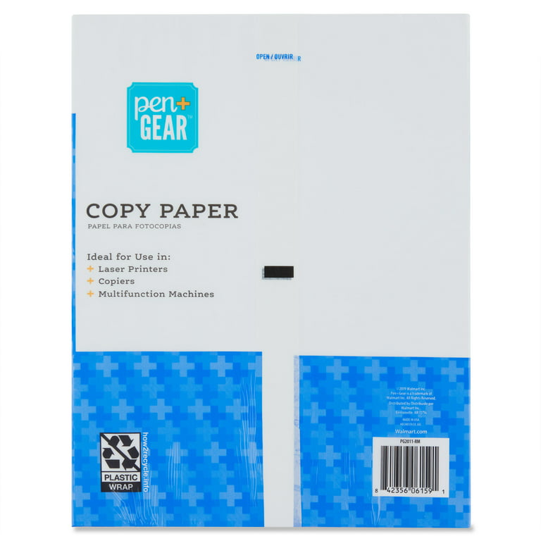 Basics Multipurpose Copy Printer Paper, 8.5 x 11, 20 lb, 8 Reams,  4000 Sheets, 92 Bright, White
