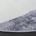 thumbnail image 3 of SAFAVIEH Tacoma Gemma Abstract Machine Washable Area Rug, Grey/Light Grey, 8' x 8' Round, 3 of 8