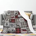 thumbnail image 3 of Bear Throw Blanket, Blankets with Bears for Throw Blanket for Couch Bear Men Women Kids Rustic Lodge Farmhouse Decor for Couch Office Craft Room Living Room 50X60inch, 3 of 6