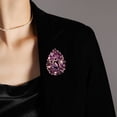 thumbnail image 2 of LYMAYTER Clothes Brooch Vivid Appearance Exquisite Brooch Pin - Lightweight, Polished Faux Crystal Waterdrop Shape, Costume Accessory, 2 of 7
