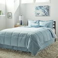 thumbnail image 2 of LCM Home Fashions 7-piece Solid Comforter Set Navy King, 2 of 5