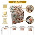 thumbnail image 5 of ERUNPONLY Orange Teal Fall Pumpkins Table Runner - 108 Inch Long Weeping Botanical Thanksgiving Vintage Cotton Linen Dress Scarves Farmhouse Table Runner for Kitchen Dining, Coffee Table, 13" x 108", 5 of 8