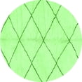 thumbnail image 1 of Ahgly Company Indoor Round Solid Green Modern Area Rugs, 8' Round, 1 of 4