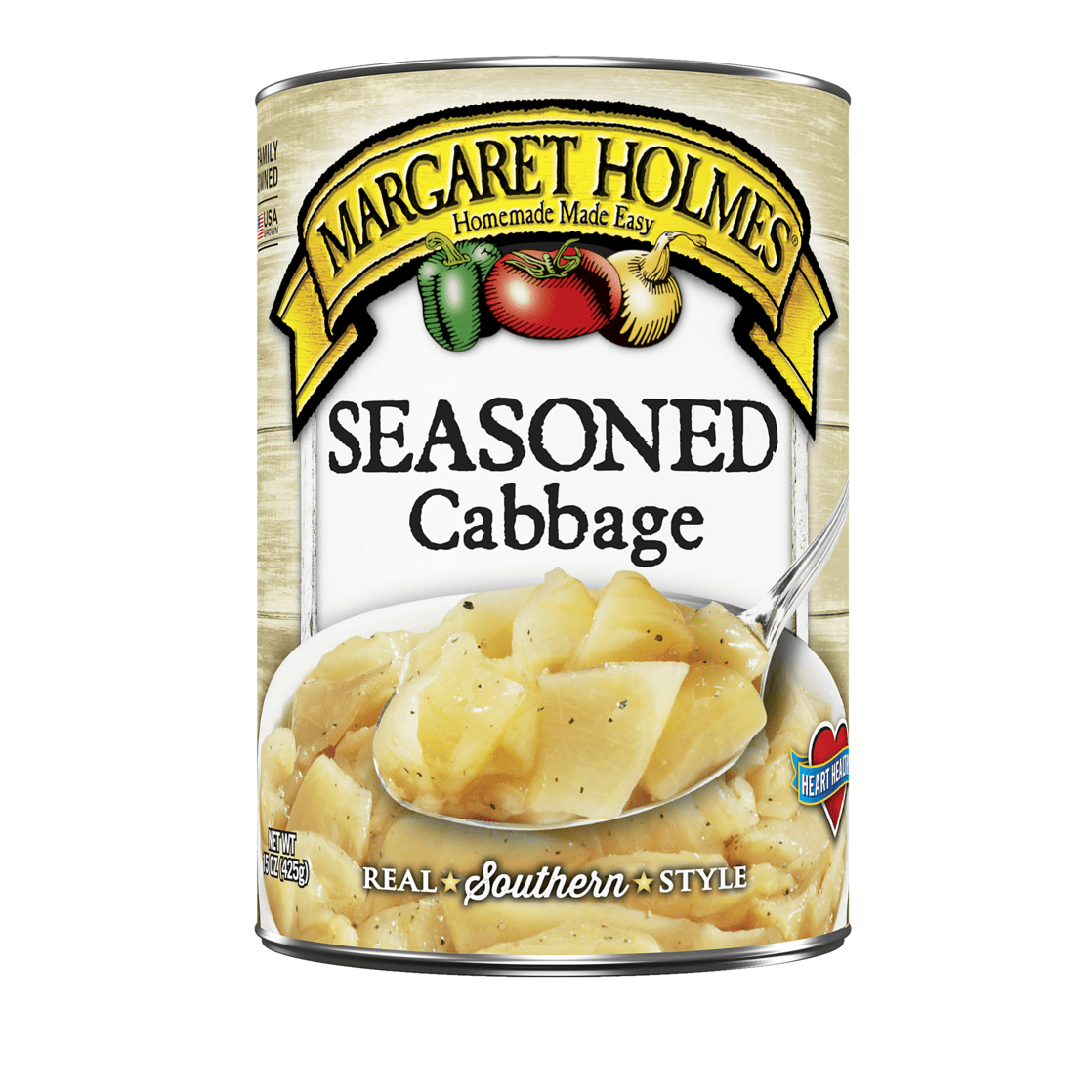 Margaret Holmes Seasoned Cabbage, 15 oz Can