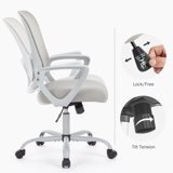 Yangming Desk Chair with Ergonomic Lumbar Support for Home, Office ...