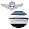 thumbnail image 2 of HLONK 3D Skeleton Skull Wing Emblems Metal Badge Car Badge Sticker Car Grill Body Trunk Badge Sticker Decal, 2 of 7