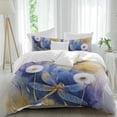 thumbnail image 2 of Purple Dragonfly Bedding 3 Piece Duvet Cover Set Full Size, Watercolor Spring Summer Floral Soft Microfiber Comforter Cover with Zipper Closure & Pillowcases, Wrinkle & FadeResistant Quilt Cover, 2 of 9