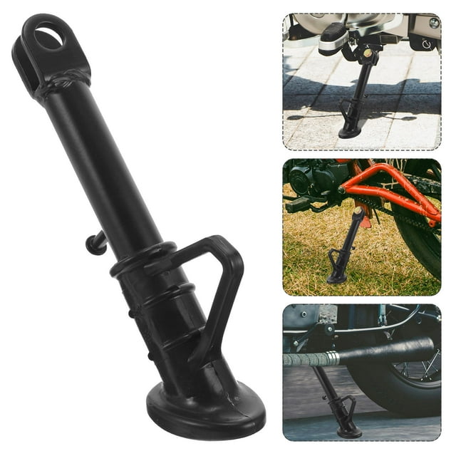 HEALEEP 1Set Motorcycle Kickstand for Parking Outdoor Use Compact Build Iron Plastic Stability on Various Surfaces
