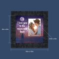 thumbnail image 5 of I Love You to the Moon and Back, Love Picture Frame, FiancÃ© Gifts for Her, Husband and Wife Cute Picture Frames, Couples, Boyfriend and Girlfriend Gifts, 6441BW, 5 of 6