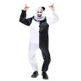 thumbnail image 4 of Cupohus Unisex Kid Clown Costume Jumpsuit Black and White Halloween Outfit Scary Killer Cosplay with Mask Hat, 4 of 6