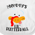 thumbnail image 4 of Inktastic Thanksgiving Mommy's Little Butterball with Cute Turkey Face Boys or Girls Baby Bib, 4 of 4