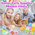 thumbnail image 6 of 30 Pack 4 Inch Translucent Easter Eggs with Flat Bottom Colorful Fillable Large Plastic Eggs for Easter Basket Fillers Egg Hunt Party Supplies, 6 Colors, 6 of 7