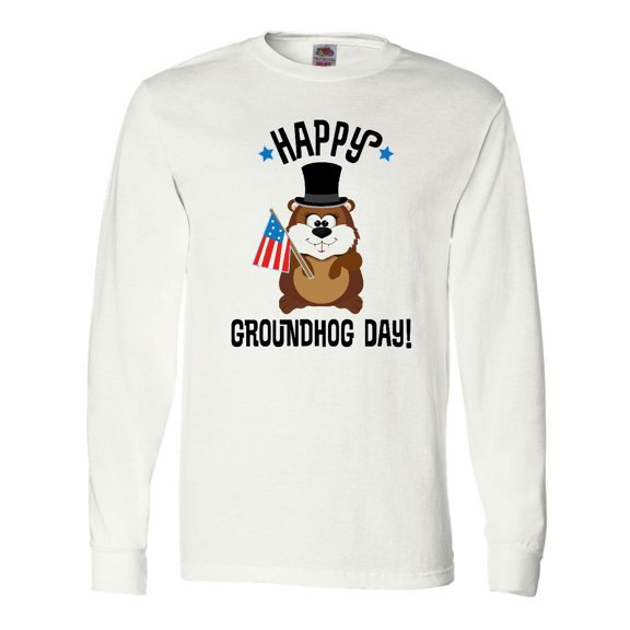 Inktastic Happy Groundhog Day February Long Sleeve T-Shirt