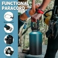 thumbnail image 5 of 64 oz Insulated Water Bottle with Straw & Auto Spout Lids,Paracord Handle,Strap Carrier & Protective Boot,Half Gallon Water bottle,Wide Mouth Metal Canteen Thermo Flask,Leak-proof Hydro Water Jug, 5 of 8