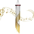 thumbnail image 1 of Campanas de viento con sonido claro y dulce, tono profundo con tubos de aleación de aluminio, diseño elegante para jardín, terraza o césped en interiores, campanillas de viento conmemorativas de, 1 of 3