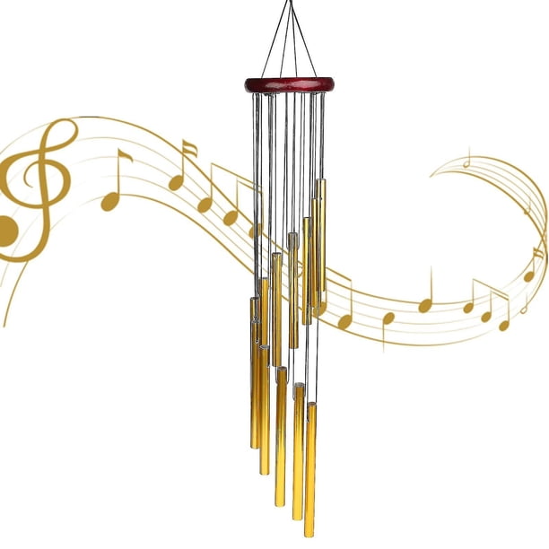 Campanas de viento con tubos de aleación de aluminio, regalo de condolencias para hacer uno mismo con cuerda de nailon resistente, sonido claro y dulce para múltiples ocasiones, campanillas de viento