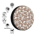 thumbnail image 4 of Honeii brown sloth family Print Tire Covers, Waterproof Anti-UV Sun Snow Rain Tire Covers for Trailers, RV, Camper, SUV, Truck-16 inch, 4 of 6