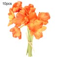 thumbnail image 3 of Flores artificiales para el hogar, oficina, simulación, decoración Floral, banquete de boda, PU, ​​Flor falsa, naranja rojo 10 Piezas Advancent HA000017-03B, 3 of 6