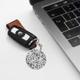 thumbnail image 6 of Naloa Fall Forest Print Round Keychain Keychain Key Ring, Key Tag, Key Chain Bulk for Gift Accessories (Round), 6 of 7