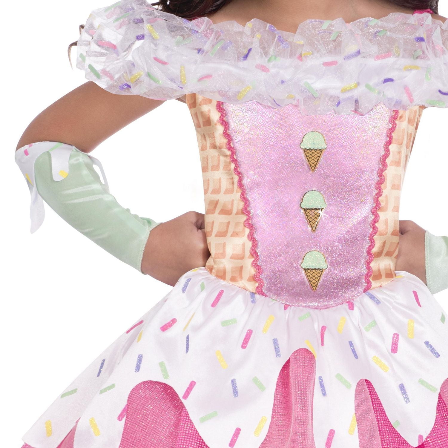 GIRL HALLOWEEN ICE-CREAM QUEEN COSTUME