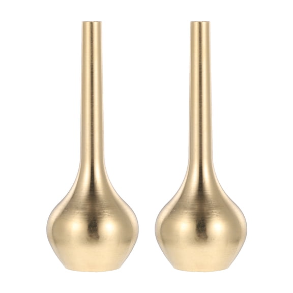 LEORX 2Pcs Flower Vase Brass Small Bud Design for Event Planning