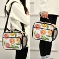 thumbnail image 5 of FORMRS Student Insulated Lunch Bag with Shoulder Strap Reusable Cooler Box for School, Candy Orange, 5 of 9