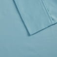 thumbnail image 7 of Madison Park 6-piece 800 Thread Count Cotton Blend Sateen Sheet Set, Queen - Aqua, Resistant to fading, shrinking and wrinkles, 7 of 7