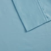 Madison Park 6-piece 800 Thread Count Cotton Blend Sateen Sheet Set, Queen - Aqua, Resistant to fading, shrinking and wrinkles