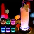 thumbnail image 3 of LINLIN 4Pack LED Coasters for Drinks,USB Rechargeable Light Up Coasters Bottle Lights for Bar Beer Champagne,Wine Cup Luminous Mat Cup Holder for Party Wedding Bar Club, 3 of 8