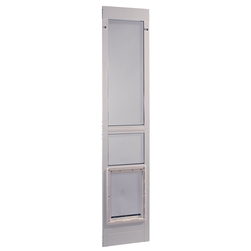 Ideal Pet Products Vinyl Modular Pet Patio Door Extra Large White 2.5