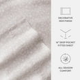 thumbnail image 6 of Noble Linens 4 Piece 300TC Cotton Printed Sheets, Rustic Jacobean Mauve, Full, 6 of 10