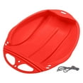 thumbnail image 3 of Almencla Plastic Sled Portable Toboggan Sleigh Single Plastic Pro Snow Sled Snow Sledding Red, 3 of 8